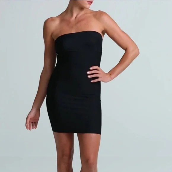 Commando Two Faced Tech Control Strapless Slip Dress Size XL - Picture 8 of 14